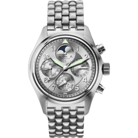 Pilot's Watch Spitfire Chronograph Perpetual Calendar Stainless Steel / Silver / Sincere