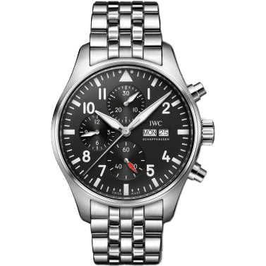 Pilot's Watch Chronograph Stainless Steel / Black / Bracelet