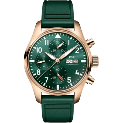 Pilot's Watch Chronograph 41 Red Gold / Green