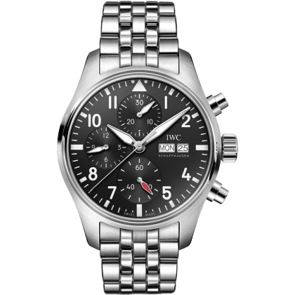Pilot's Watch Chronograph 41 Stainless Steel / Black / Bracelet