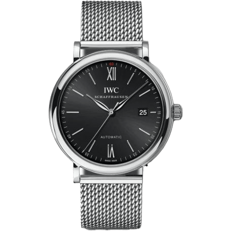 Portofino Automatic Stainless Steel / Black / Short Milanese