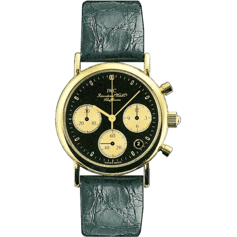Portofino Lady Chronograph MecaQuartz Yellow Gold / Black / Alligator