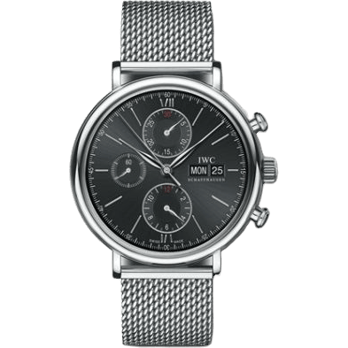 Portofino Chronograph Stainless Steel / Black / Milanese