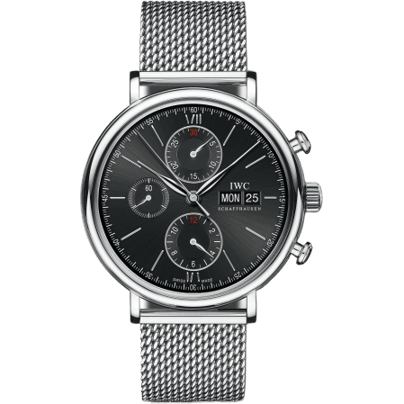 Portofino Chronograph Stainless Steel / Black / Milanese