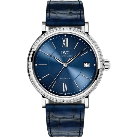 Portofino Automatic 37 Stainless Steel / Diamond / Blue