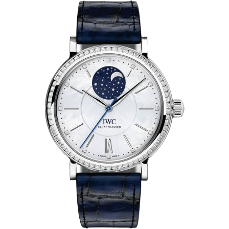 Portofino Automatic Moon Phase 37 Stainless Steel / Diamond / MOP