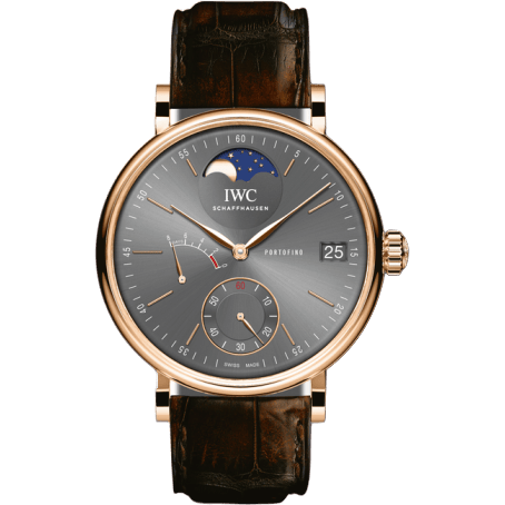 Portofino Hand-Wound Eight Days Moonphase Red Gold / Ardoise