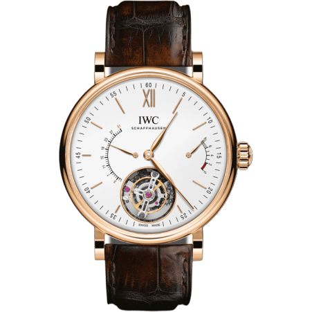 Portofino Hand-Wound Tourbillon Rétrograde Red Gold / Silver