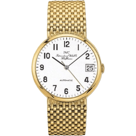 Portofino Automatic Yellow Gold / White - Railroad / Bracelet