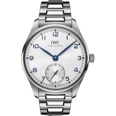 Portugieser Automatic 40 Stainless Steel / Silver - Blue / Bracelet