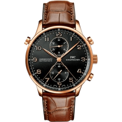 Portuguese Chrono-Rattrapante Rose Gold / Black
