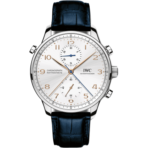 Portuguese Chrono-Rattrapante Stainless Steel / Silver / Lisboa