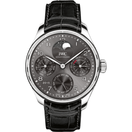 Portugieser Perpetual Calendar Single Moon White Gold / Ardoise