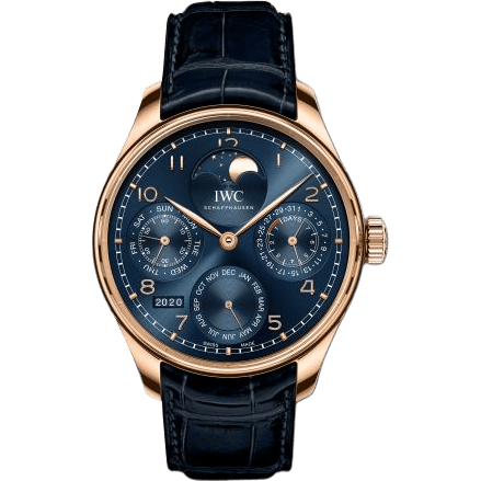 Portugieser Perpetual Calendar Single Moon Armor Gold / Blue / Boutique Edition
