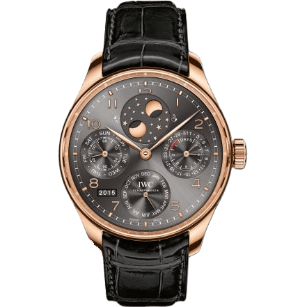 Portugieser Perpetual Calendar Double Moon Red Gold / Ardoise