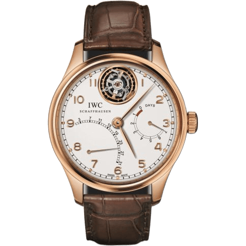 Portuguese Tourbillon Mystère Rétrograde Red Gold / Silver