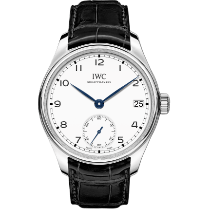 Portugieser Hand-Wound Eight Days "150 Years" Stainless Steel / White