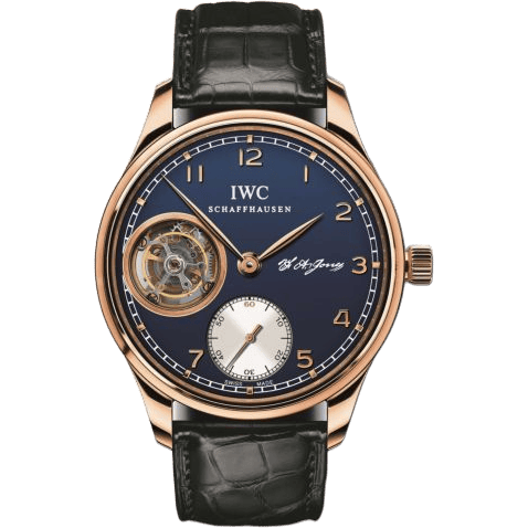 Portugieser Tourbillon Hand-Wound F.A. Jones Rose Gold / Blue