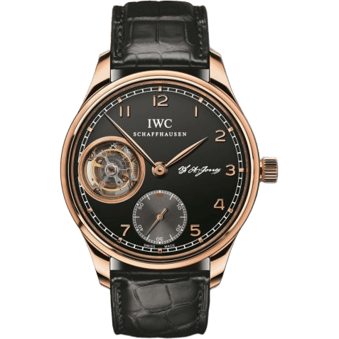 Portugieser Tourbillon Hand-Wound F.A. Jones Red Gold / Black