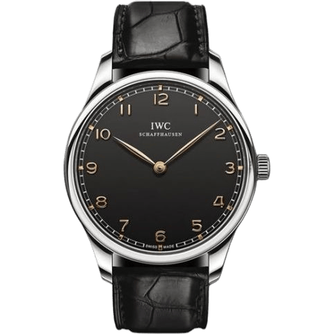 Portugieser Hand-Wound Pure Classic Stainless Steel / Black