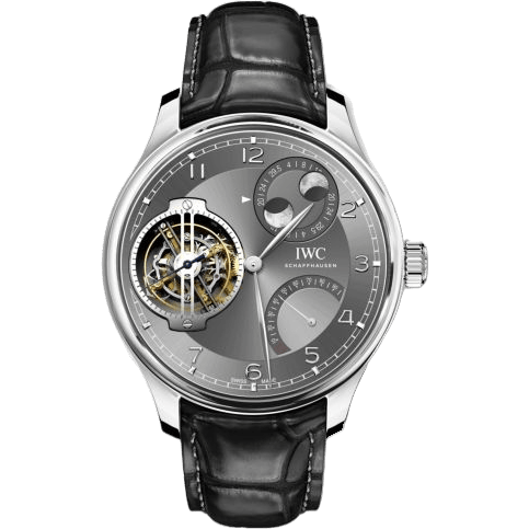 Portugieser Constant-Force Tourbillon Double Moon Platinum / Ardoise