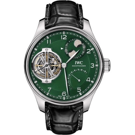 Portugieser Constant-Force Tourbillon Double Moon Platinum / Green