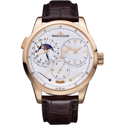 Duomètre Quantième Lunaire Pink Gold / Silver / Alligator