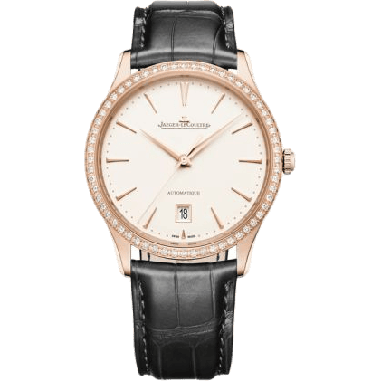 Master Ultra Thin Date Pink Gold - Diamond / Eggshell / Alligator