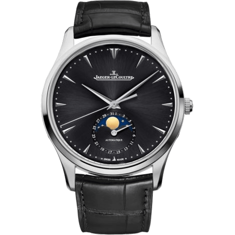 Master Ultra Thin Moon Stainless Steel / Black / Alligator