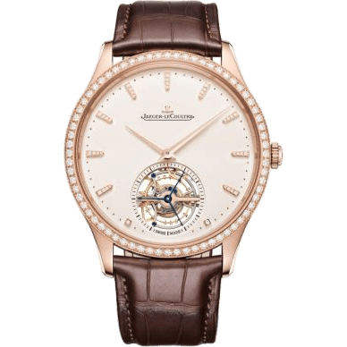 Master Ultra Thin Tourbillon Pink Gold - Diamond / Eggshell / Alligator