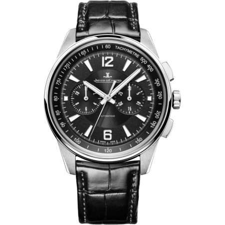 Polaris Chronograph Stainless Steel / Black / Alligator