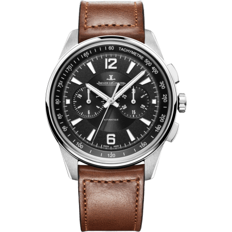 Polaris Chronograph Stainless Steel / Black / Calf