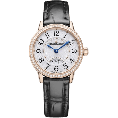 Rendez-Vous Date Small Quartz Pink Gold - Diamond / Silver / Alligator