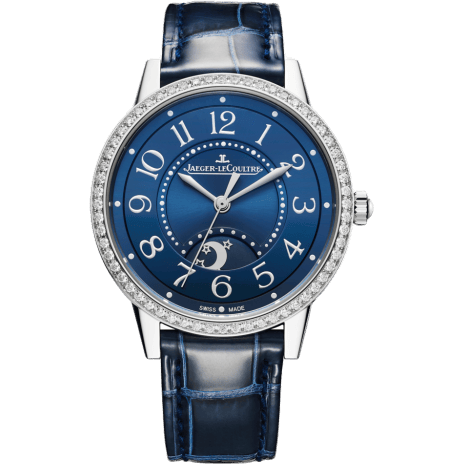 Rendez-Vous Night & Day Medium Stainless Steel / Blue / Alligator
