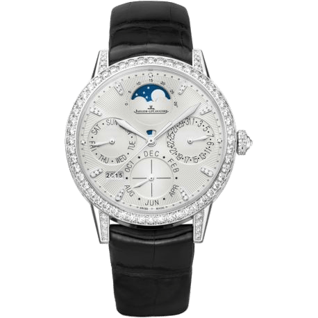 Rendez-Vous Perpetual Calendar White Gold / Silver / Alligator
