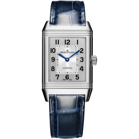 Reverso Classic Medium Duetto Stainless Steel / Silver / Alligator