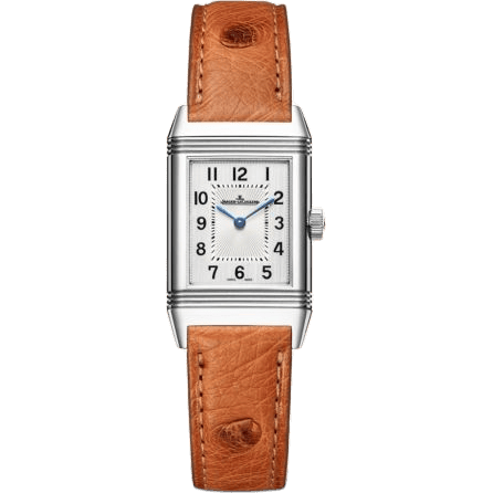 Reverso Classic Small Stainless Steel / Silver / Ostrich