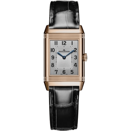Reverso Classic Small Duetto Pink Gold / Silver / Alligator