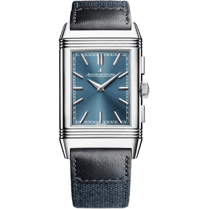 Reverso Tribute Chronograph Stainless Steel / Blue