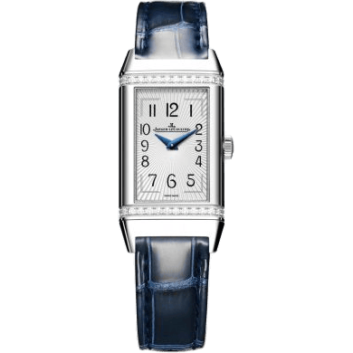 Reverso One Monoface Stainless Steel / Diamond / White / Alligator