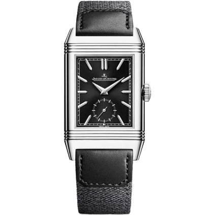 Reverso Tribute Duoface Stainless Steel / Black / Fagliano
