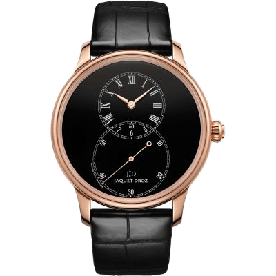 Grande Seconde 39 Black Enamel / Red Gold