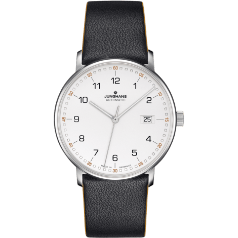 Form A Stainless Steel / White Arabic / Black Calf