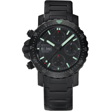 Phantom Black Ops Chronograph DLC / Black / Bracelet