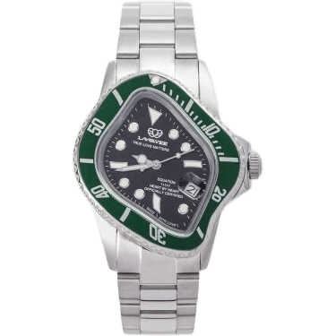 Crashed Submariner Stainless Steel - Green / Black