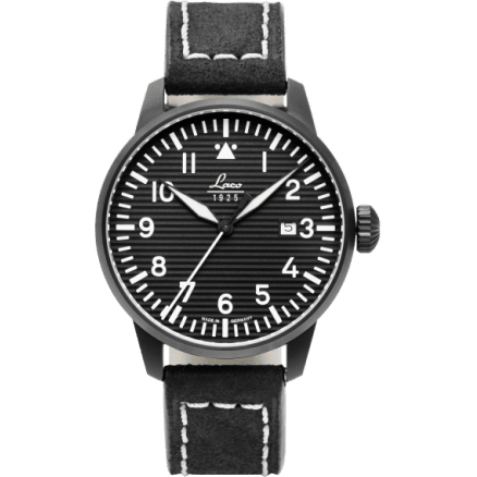 Pilot Watch Special Models Model Luzern / Stainless steel / Black