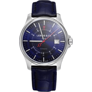 Avantgarde Date – Re-launch Edition Stainless Steel / Blue / Alligator