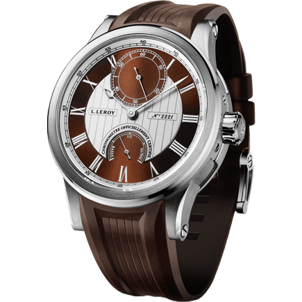 Automatic Deck Chronometer White Gold Brown-Silver