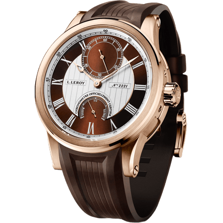 Automatic Deck Chronometer Pink Gold Brown-Silver