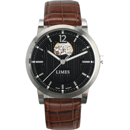 Chyros Balancier Visible - Black / brown leather strap